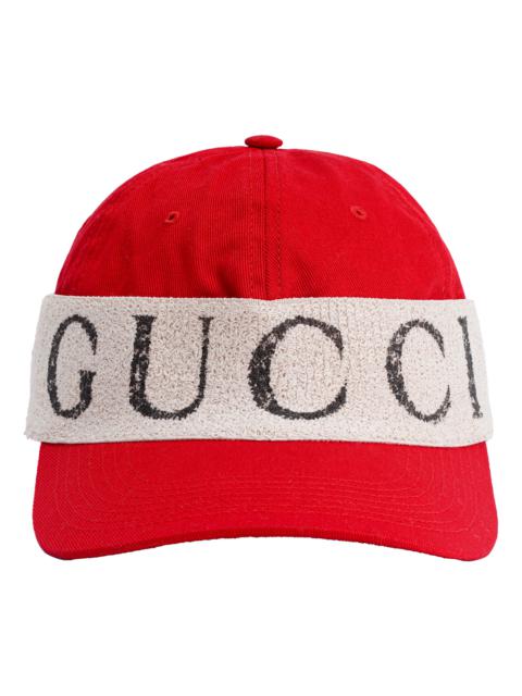 GUCCI Gucci Logo Band Baseball Cap 'Red White' 492545-4HC56-6477