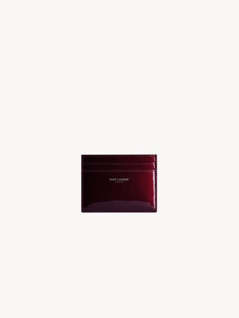 SAINT LAURENT SAINT LAURENT PARIS CARD CASE IN PATENT LEATHER