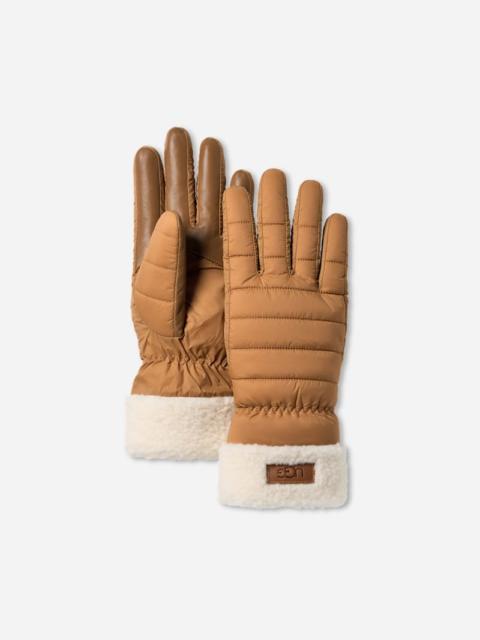 UGG ® Women's AW ®fluff Cuff Glove in Chestnut