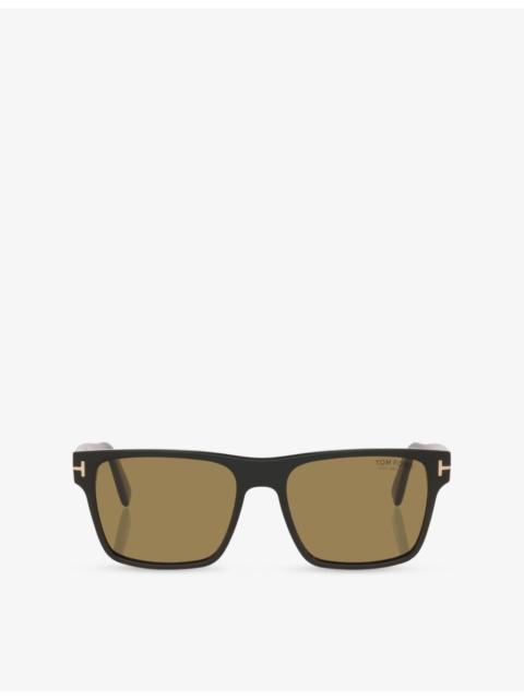 TOM FORD TR001981 Calder Square-Frame Acetate Sunglasses