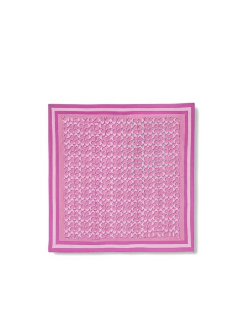 COACH Signature silk scarf