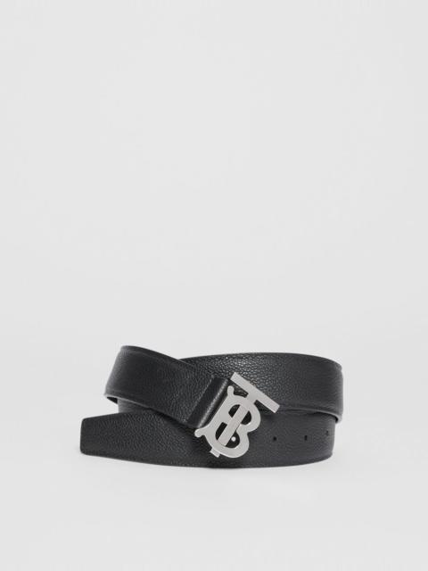 Burberry Monogram Motif Grainy Leather Belt