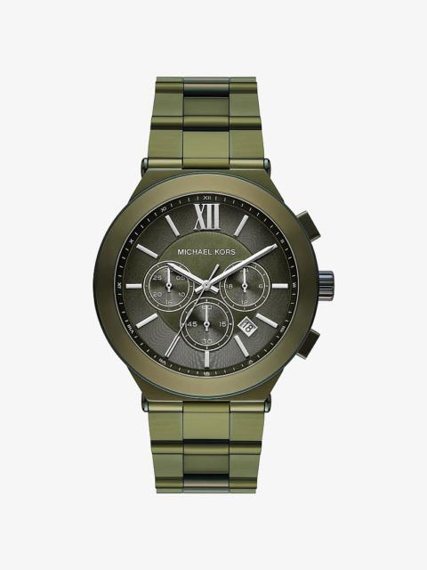 MICHAEL KORS Oversized Billie Green-Tone Watch