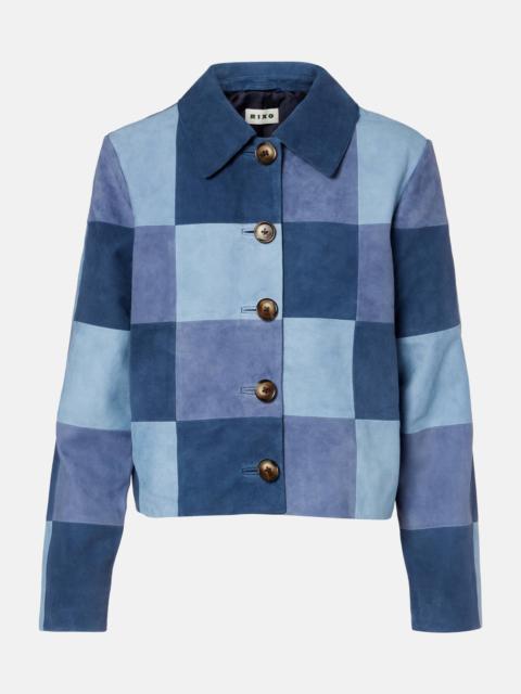 RIXO Patchwork suede jacket