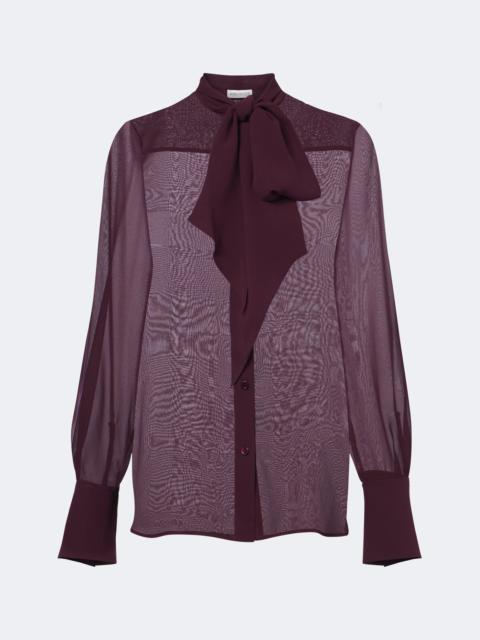 NINA RICCI Silk chiffon blouse