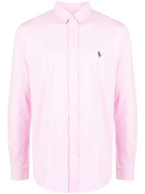 Polo Ralph Lauren embroidered-logo long-sleeve shirt