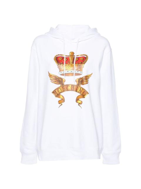 Moschino logo-print hoodie