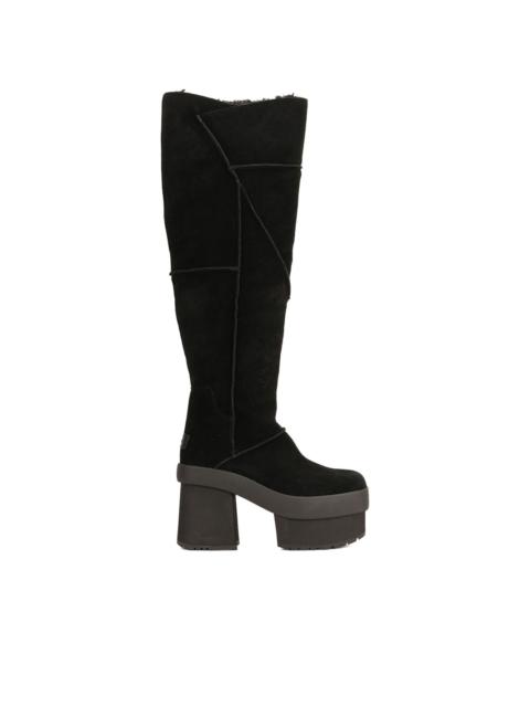 100mm platform boots