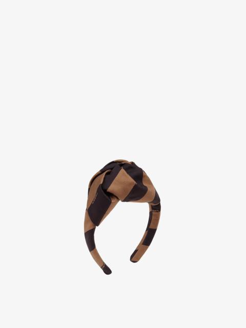 FENDI Brown twill headband