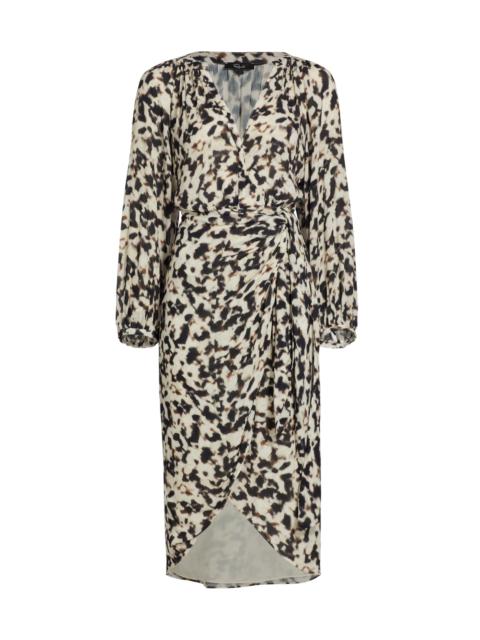 Rails Women's Tyra Tie-Waist Print Midi-Dress - Blurred Cheetah