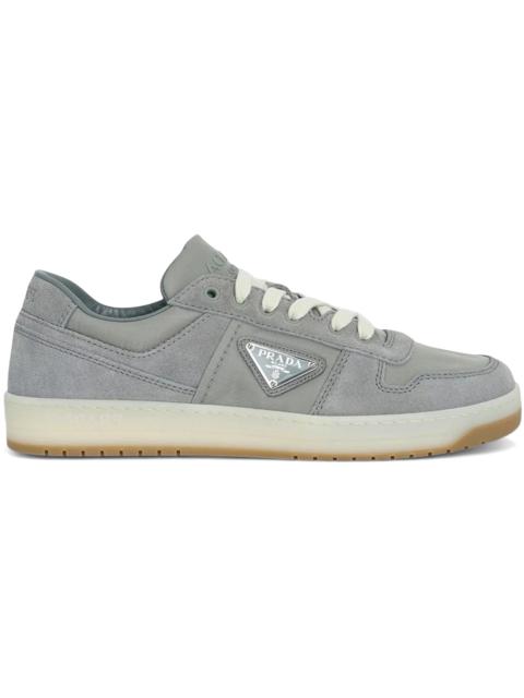 Prada Prada Downtown Low Top Re-nylon and Suede Sneakers Gray