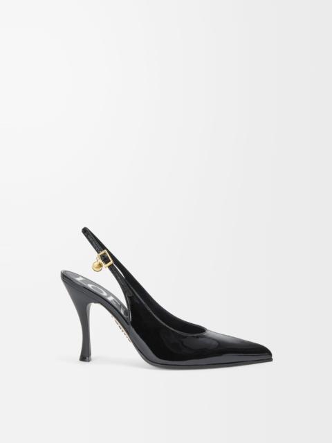 Loewe New Comic slingback pump in mixed leather