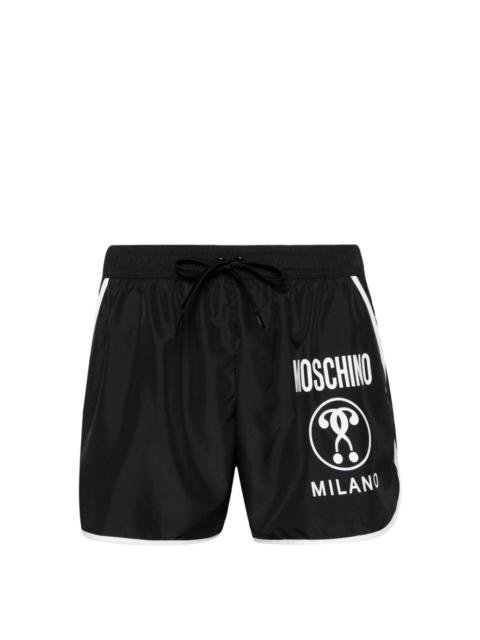 Moschino contrasting-trim swim shorts