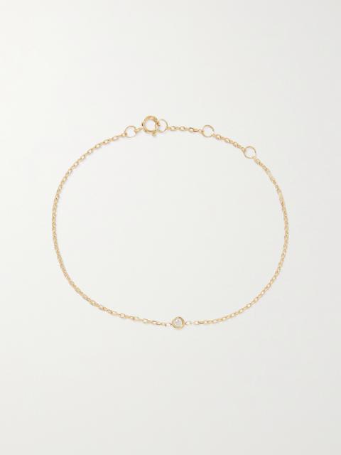 STONE AND STRAND Gold Diamond Bracelet