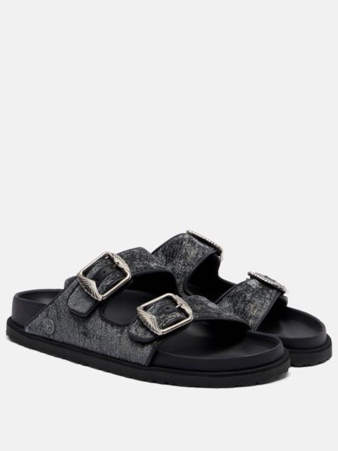 BIRKENSTOCK Arizona velvet sandals