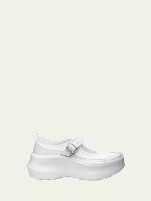 Comme Des Garçons Mary Jane Leather Platform Sneakers