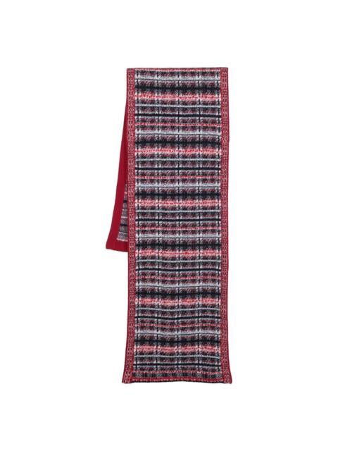 Thom Browne tartan-check wool scarf