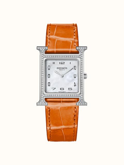 Hermès Heure H watch, 26 x 26 mm