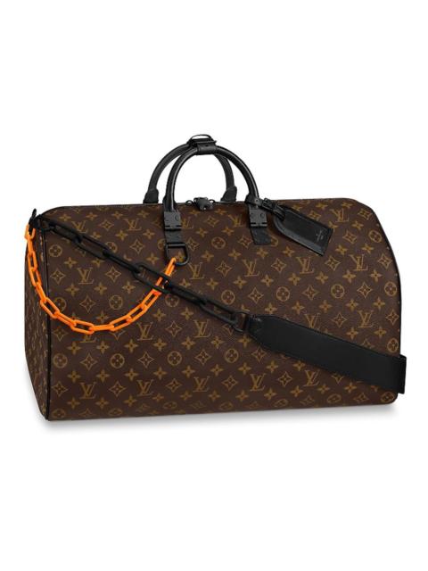 Louis Vuitton Keepall Bandouliere Black-tone 50 Brown