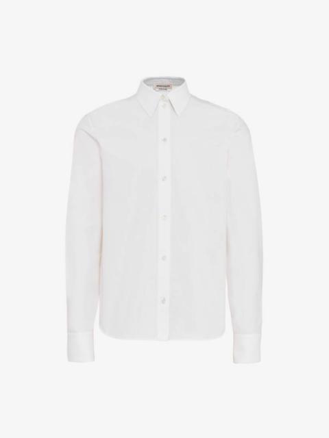 Alexander McQueen Women's Classic Men's Shirt in Optic White