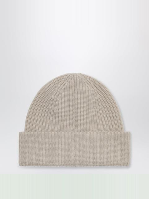 Loro Piana Sergio Toffee Cream Cashmere Beanie