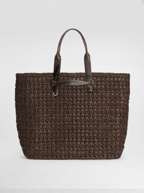 Dolce & Gabbana Raffia crochet shopper