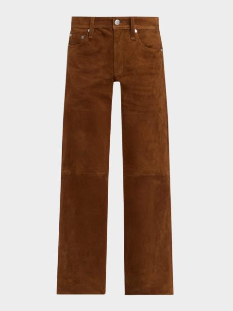 rag & bone Saige Low-Rise Suede Pants