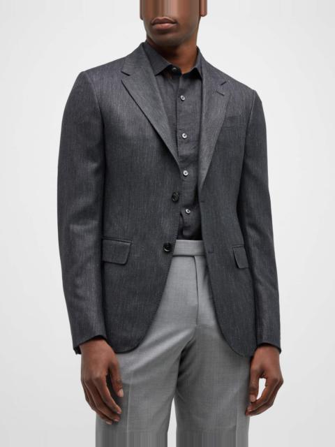 Men's Heathered Twill Sport Coat