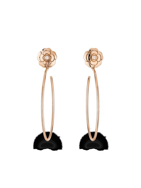 CHANEL Extrait de Camélia hoop earrings