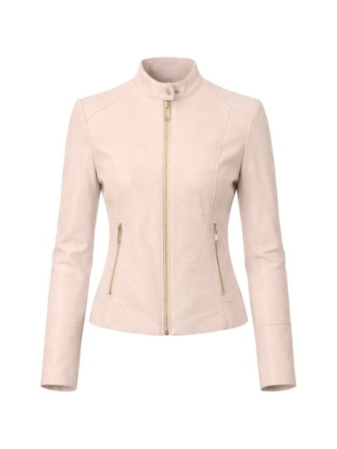 GUESS USA textured-finish zip-up jacket