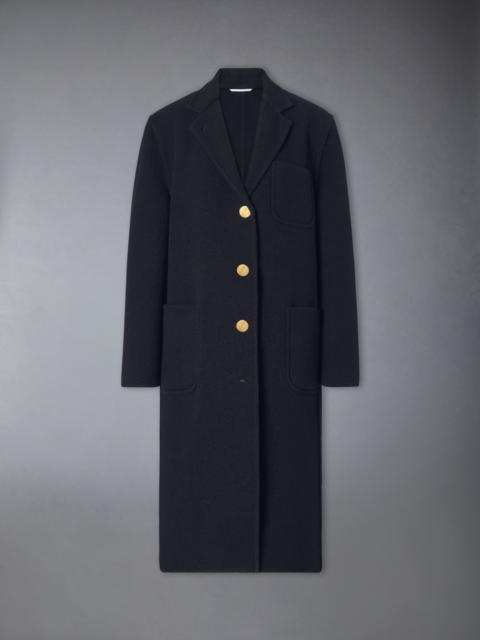 Thom Browne WOOL UNCONSTRUCTED BELL SLEEVE OVERCOAT