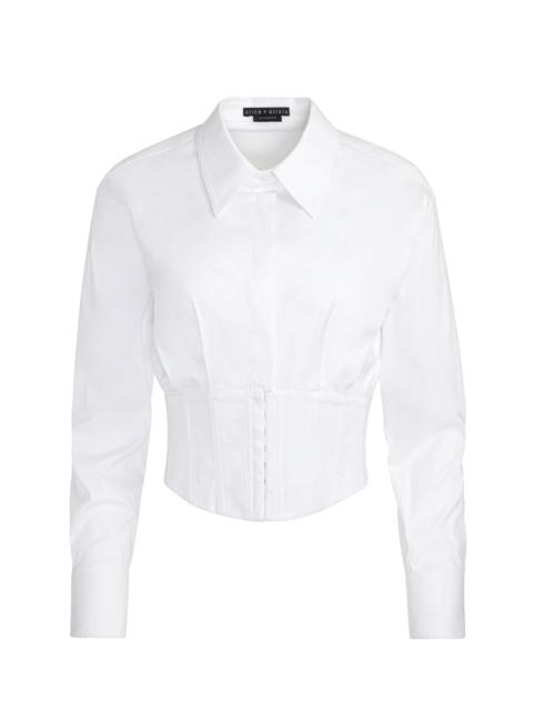 EDIE CORSET BUTTON DOWN