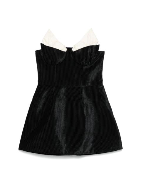 SHUSHU/TONG velvet mini dress