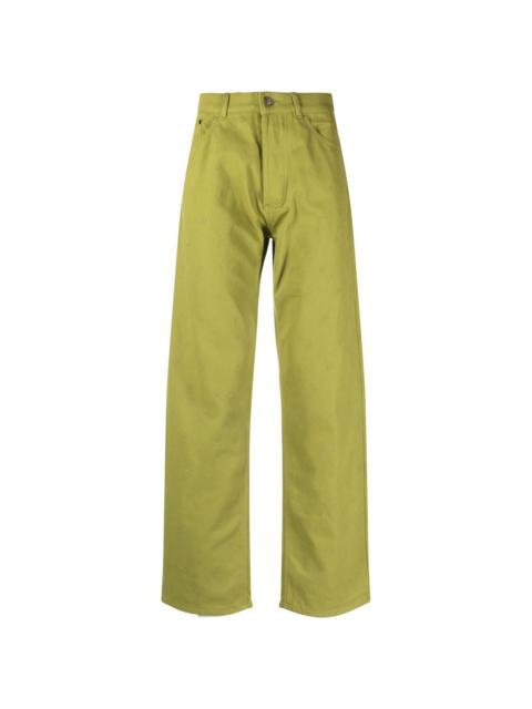 ROBYN LYNCH embroidered Eire-motif jeans