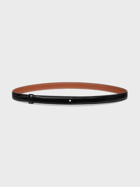 CELINE Reversible Strap 18 IN TAURILLON AND NATURAL CALFSKIN