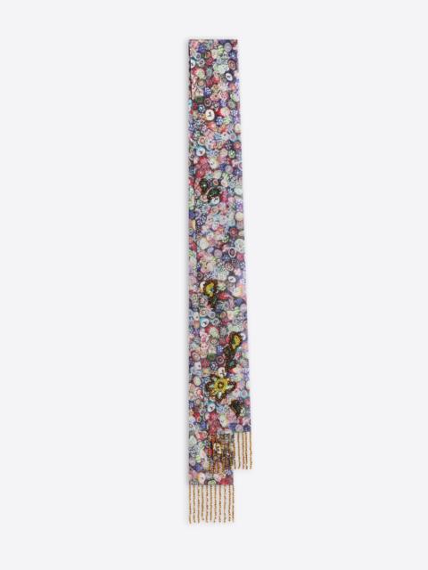 Dries Van Noten EMBROIDERED VISCOSE SCARF
