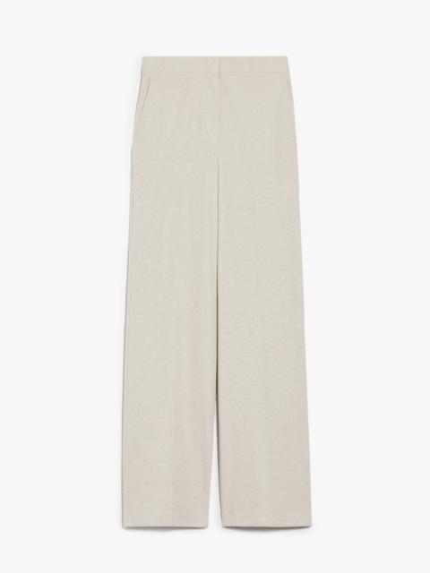 Wide jersey trousers
