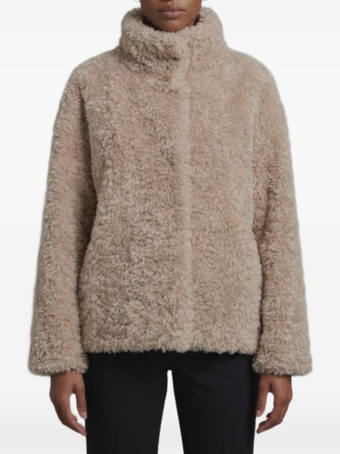 Herno faux-fur stand-up collar jacket