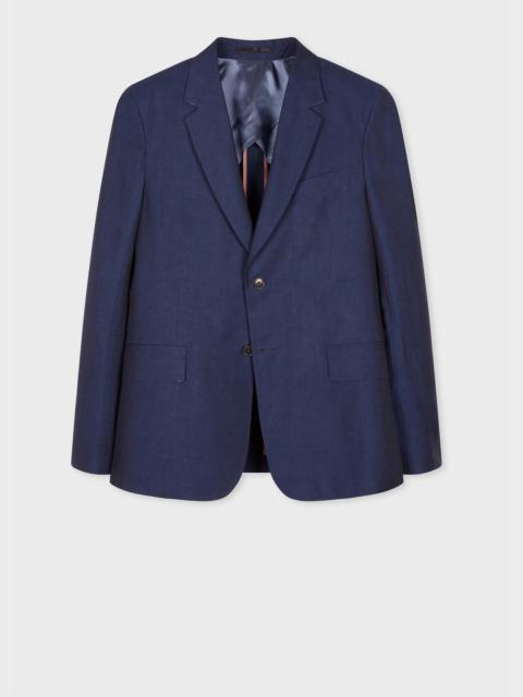 Paul Smith Indigo Linen-Cotton Buggy-Lined Blazer