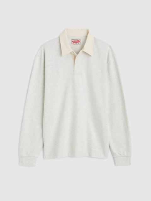 Madewell Long-Sleeve Boxy Polo Shirt