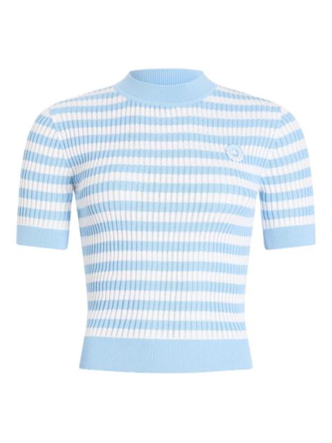 PATOU striped-pattern ribbed top
