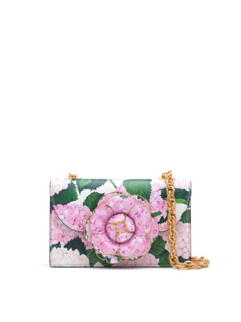 Oscar de la Renta HYDRANGEA PRINTED TRO BAG