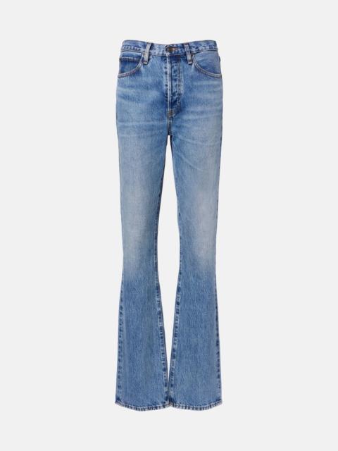 FRAME The Vertical low-rise bootcut jeans