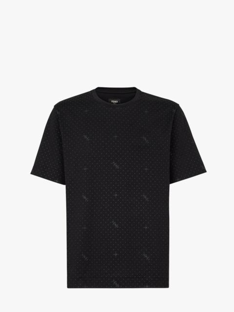 FENDI Black jersey T-shirt
