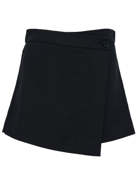 MSGM Flamed Viscose Canvas Shorts