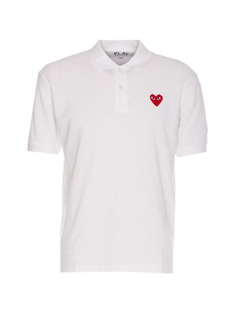 Comme des Garçons PLAY heart-patch polo shirt