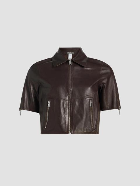 LAMARQUE Women's Sevana Leather Reversible Jacket - Dark Brown