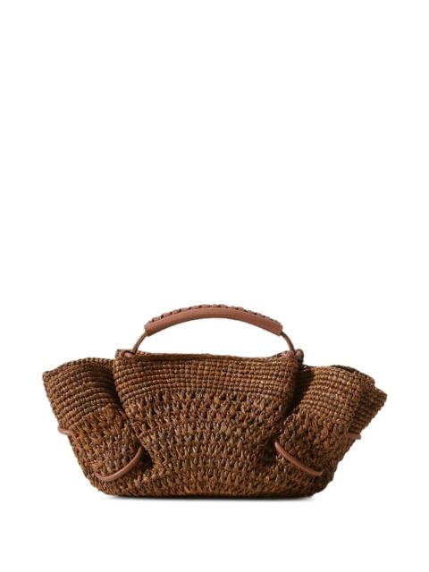 HEREU Hereu Mini Arta Crochet Raffia Tote Bag