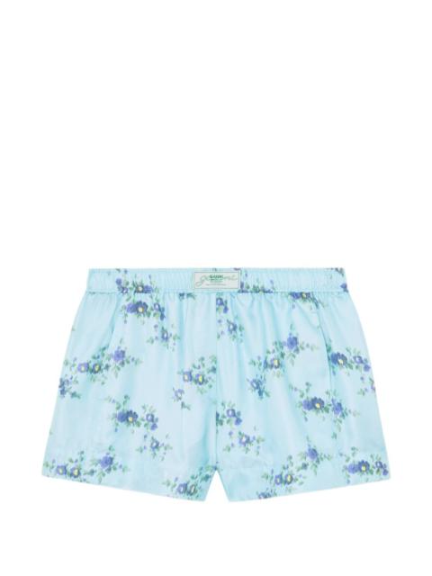 GANNI floral-print shorts