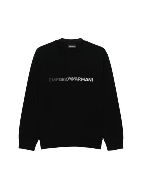 logo-embroidered sweatshirt